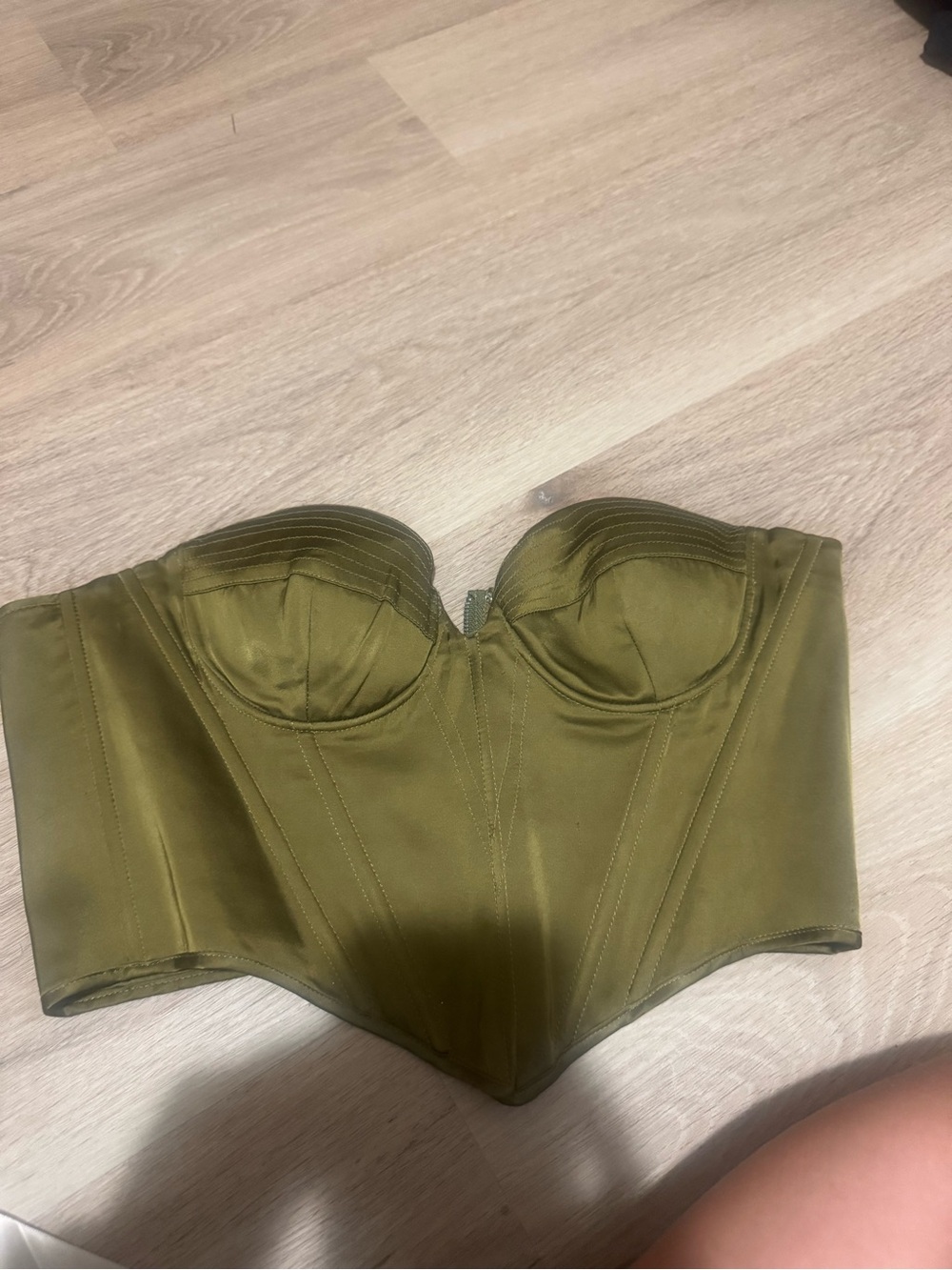Olive Strapless Bustier Corset Top - Women Intimates